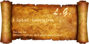 Liptai Georgina névjegykártya